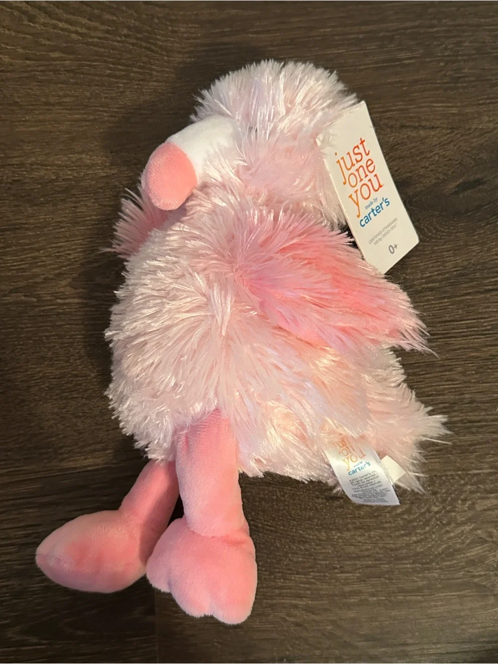 Carters Just One You Flamingo Plush Musical Soft Stuffed Pink Lovey Toy NEW